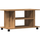 vidaXL TV ormarić s kotačićima Artisan hrast 80x40x45 cm izrađeno drvo | shoptok.hr