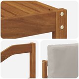  Set vanjskih sofa 7 kom. Prirodna i svijetlo siva | shoptok.hr