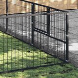  Kavez za pse crni 24 m² čelični | shoptok.hr