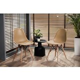 Jumi Skandinavski plastični bež stol EVA, (21888399) | Shoptok.si