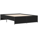 vidaXL Okvir za krevet crni 160x200 cm konstruirano drvo i metal Cijene