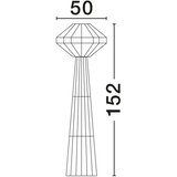 Nova Luce Plava/u prirodnoj boji stojeća svjetiljka od užeta (visina 152 cm) Abby – | shoptok.hr