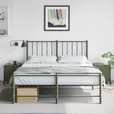 vidaXL Nočna omarica 2 kosa olivno zelena 36x39x43,5 cm jeklo | Shoptok.si