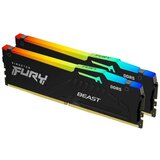 Kingston DIMM DDR5 64GB (2x32GB kit) 5200MT/s KF552C36BBEAK2-64 Fury Beast RGB EXPO RAM memorija Cene