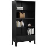 Furnova Knjižna polica industrijska črna 90x40x180 cm jeklo, (21932085) | Shoptok.si