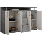 CARRYHOME komoda, siva, bela | Shoptok.si