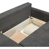 Mömax Sedežna Garnitura Lyon C, Temno Siva, Ležišče, Predal | Shoptok.si