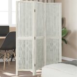 Furnova Paravan 3-delni bel trden les pavlovnije, (21929865) | Shoptok.si