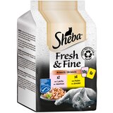 Sheba Multi pakiranje Fresh & Fine vrečke 6 x 50 g - Losos & piščanec v omaki | Shoptok.si