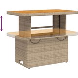  4-dijelni vrtni blagovaonski set od poliratana s jastucima bež | shoptok.hr