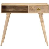 Konzolna mizica 90x45x75 cm trden mangov les | Shoptok.si