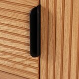 home24 NIZKA OMARICA črna, barve hrasta | Shoptok.si