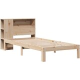 vidaXL Krevet s regalom za knjige bez madraca 90x200 cm od borovine | shoptok.hr