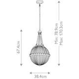  Kichler KL-ASTER-P-PN - Luster na šipci ASTER 3xE14/60W/230V | Eponuda.com