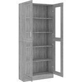  Vitrina boja sivog hrasta sonome 82,5 x 30,5 x 185 cm drvena | Eponuda.com