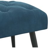  Klupa s gumbastim tkanjem Plava 60 x 40 x 45 cm Baršun | shoptok.hr