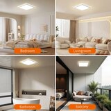  Brilagi - LED kupatilsko stropno svetlo ULTRA SLIM LED/24W/230V 42x42 cm srebrno IP54 | Eponuda.com