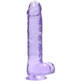REALROCK Realistic Dildo with Balls 9" 22 cm Purple | shoptok.hr