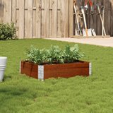 Maison Chic Vrtno korito - Greda - Cvetlični Lonec rjavo 80x60 cm trdna borovina, (21789936) | Shoptok.si