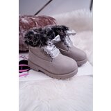 Boto Children's Boots Trapper Boots Warmed With Fur Grey Tesoro | shoptok.hr