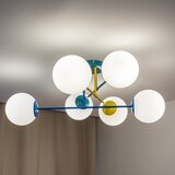  plafonski luster moon 6xE27/15W/230V tirkizna/žuta/plava | Eponuda.com