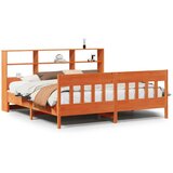 Maison Chic Posteljni okvir - Dvoposteljna postelja - Zakonska postelja brez vzmetnice vošč. rjav 180x200 cm borovina-J4566, (21776765) | Shoptok.si