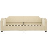  Izvlečna dnevna postelja krem 100x200 cm blago | Shoptok.si