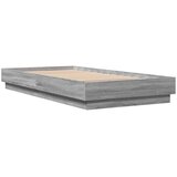  Okvir kreveta s LED svjetlima siva boja hrasta 75 x 190 cm | Eponuda.com
