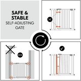 Hauck zaštitna ograda Clear Step 2 Set +9 cm produžetak- Dark Grey | shoptok.hr