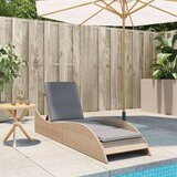  Ležaljka za sunčanje s jastukom bež 60x205x73 cm poliratan | shoptok.hr