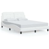 vidaXL Okvir kreveta s LED svjetlima bijeli 140x190 cm od umjetne kože | shoptok.hr