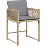 vidaXL 5-dijelni set vrtne blagovaonice s jastučićima bež poli rattan | shoptok.hr