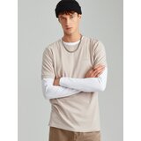 House - Obična majica kratkih rukava Basic - Bež | shoptok.hr