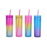  Style, čaša sa cevčicom, plastična, duga, 470 ml, miks ( 705500 ) Cene