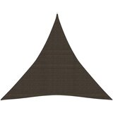 vidaXL Senčno jadro 160 g/m² rjavo 4,5x4,5x4,5 m HDPE Cene