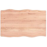 Stolna ploča svjetlosmeđa 80x50x(2-6) cm obrađena hrastovina | shoptok.hr