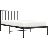  Metalni okvir za krevet s uzglavljem crni 90x200 cm | Eponuda.ba