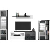 Modern Living Tv-element Ambiente Plus, Bela, Antracit | Shoptok.si