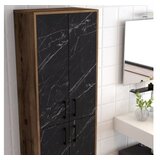 Hanah home Berlin A - Walnut, Black Marble WalnutBlack Multi Purpose Cabinet | Eponuda.ba