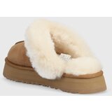 Ugg Kućne papuče od brušene kože W Disquette W Disquette, boja: smeđa | shoptok.hr