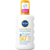 Nivea SUN Babies & Kids Sensitive Protect sprej za sunčanje SPF 50+, 200 ml Cijene