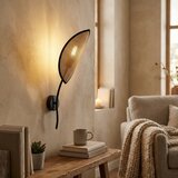  Zidno svetlo LOTUS 1xE14/10W/230V crno/bež | Eponuda.com