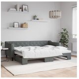 vidaXL Izvlečna dnevna postelja temno siva 80x200 cm blago Cene