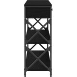  Konzolna stolica s ladicama Crni hrast 100 x 28 x 75 cm | Eponuda.ba