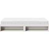  Dnevni krevet s madracem bijeli 90 x 200 cm masivna borovina | Eponuda.com