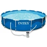 Bazen Intex 305x76cm, metalni okvir, pumpa