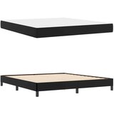  Krevetna konstrukcija s madracem Crna 180 x 200 cm tkanina | shoptok.hr