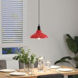 VISILICA podesiva po visini E27 sjaj crvena Ø 31 cm metal | shoptok.hr