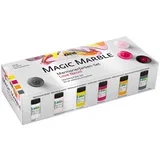 Set boja za mramorni efekat Kreul Magic Marble Love Neon 6x20ml (boje za)