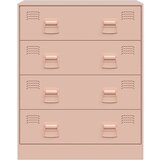 vidaXL Komoda ružičasta 67 x 39 x 83 cm čelična | shoptok.hr